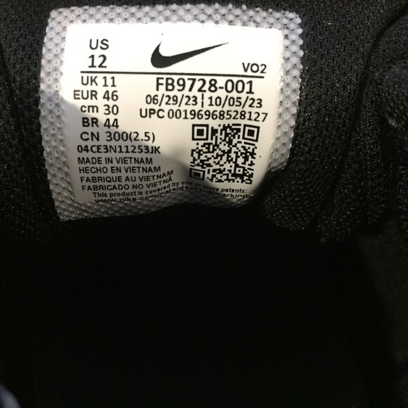 TEST Nike Force Trout Mens 9 Keystone Low Baseball Cleats FB9728-001 Black Size - Picture 7 of 7